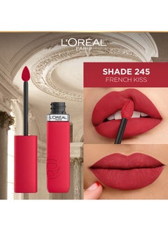 L'OREAL PARIS L'Oréal Paris Infaillible Matte Resistance Liquid Lipstick With Hyaluronic Acid - 245 French Kiss  - Image 4