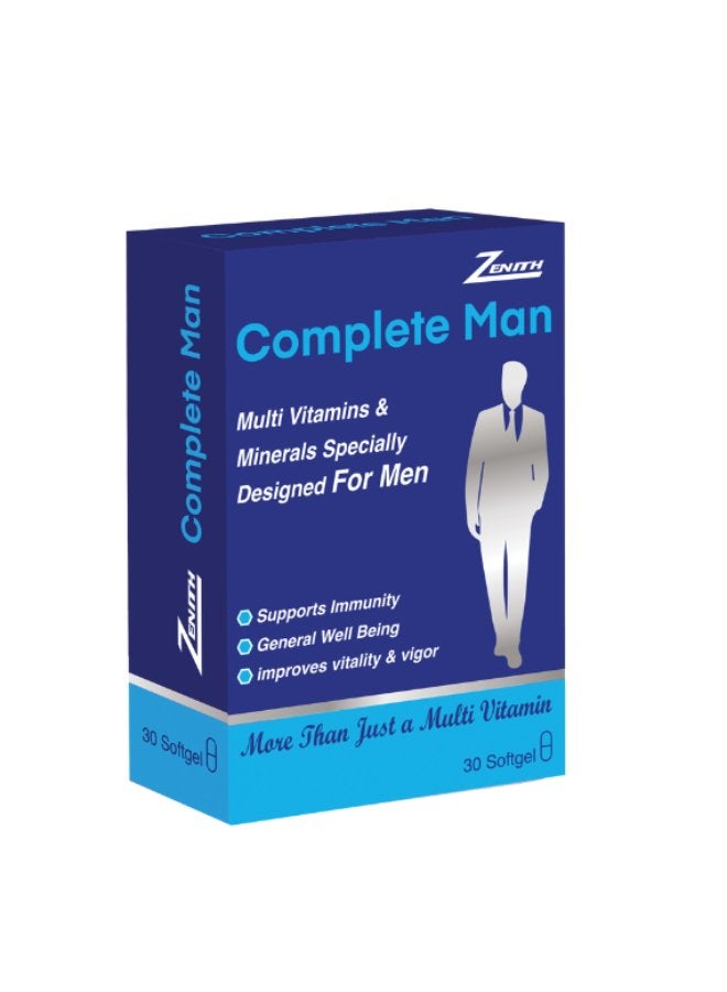 Zenith Zenith Complete Man Multivitamin – Tailored Daily Nutritional Support for Men (30 Softgels)