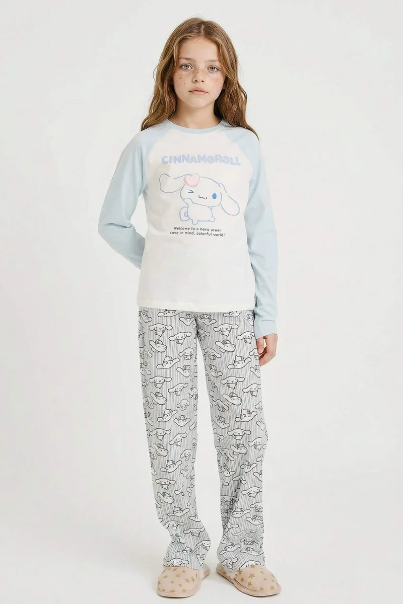 DeFacto Girl Hello Kitty Regular Fit 2 Piece Pajama Set