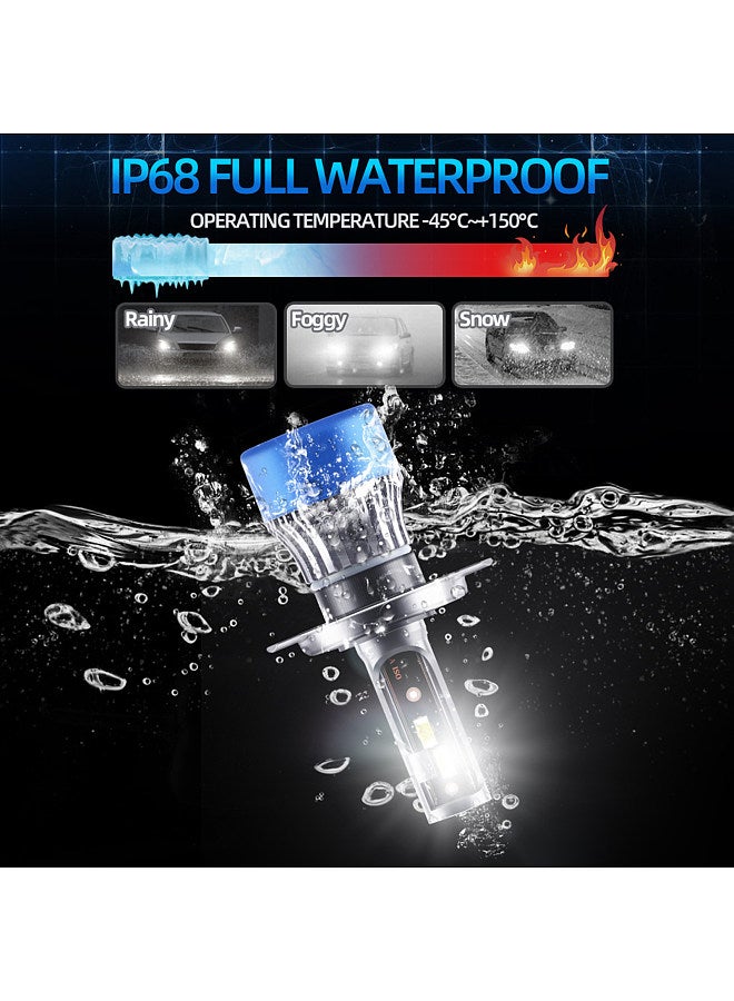 Generic 2Pcs IP68 Waterproof Car LED Headlight Bulbs LED Driving Lamp All-in-one Conversion Kit 50W H4/HB2/9003  - Image 2