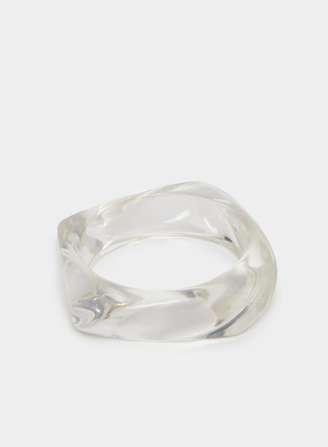 ستايلي أسورة شفافة عريضة - Image 2