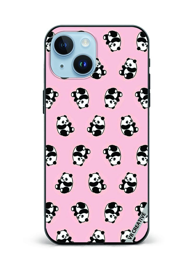 VR CREATIVE Protective Case Cover For Apple iPhone 15 Plus Panda Design Multicolour - Image 1