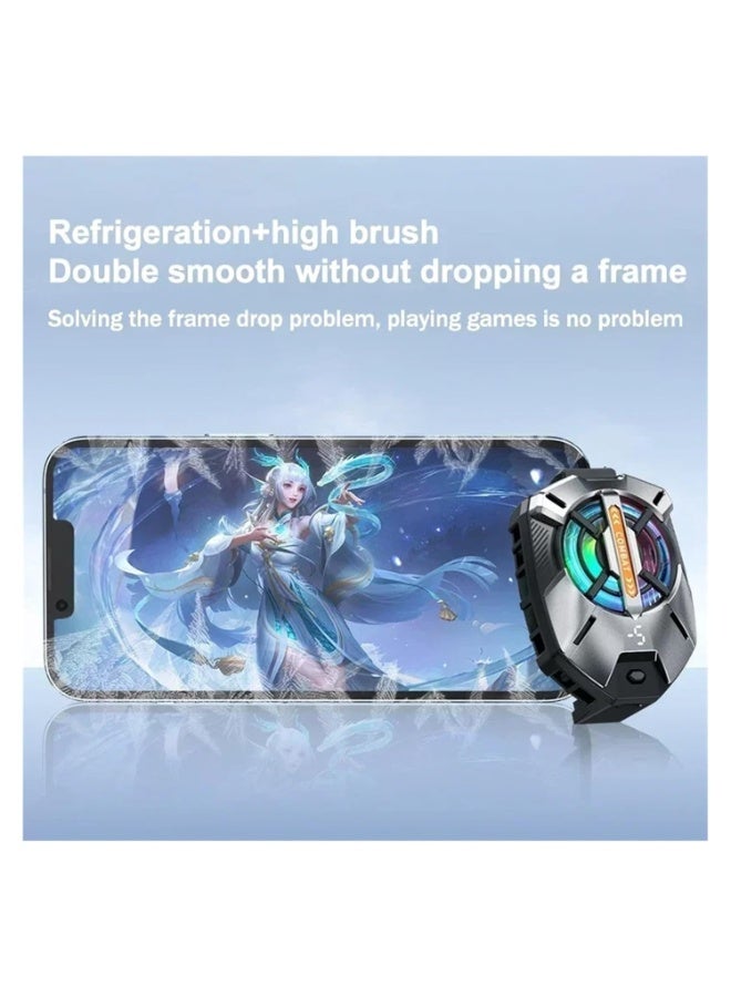 DIOTTI Phone Cooling Fan with Temperature Display, Magnetic Clip Type Semiconductor Radiator, 3 Gear Adjustable Mobile Cooling Fan for Gaming & Streaming - Image 5