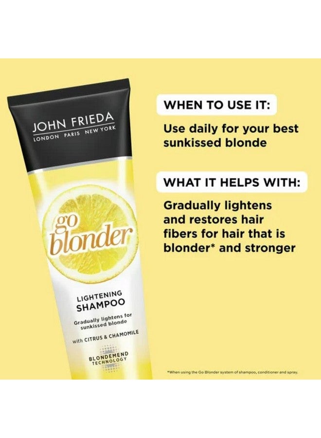 John Frieda Shampoo Sheer Blonde Go Blonder Lightening 8.3 Ounce (245Ml) (2 Pack) - Image 3