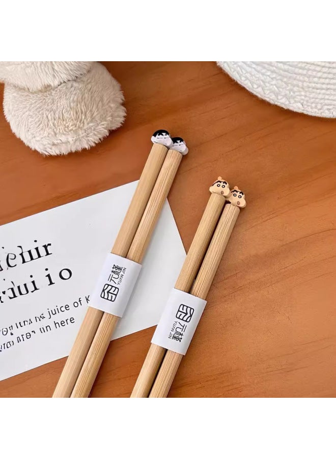 [Yuanjin Bamboo Wood] Xiaoxin Chopsticks 2023 Sweat Xiaoxin Chopsticks Lishui Yuanjin Bamboo Wood 24cm-Color:Bamboo Chopsticks Yellow Hat Xiaoxin Chopsticks  - Image 3