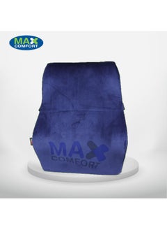 Max Comfort High-quality medical foam backrest - back and lumbar support pillow to relieve lower pain for offices and cars - blue  - Image 2