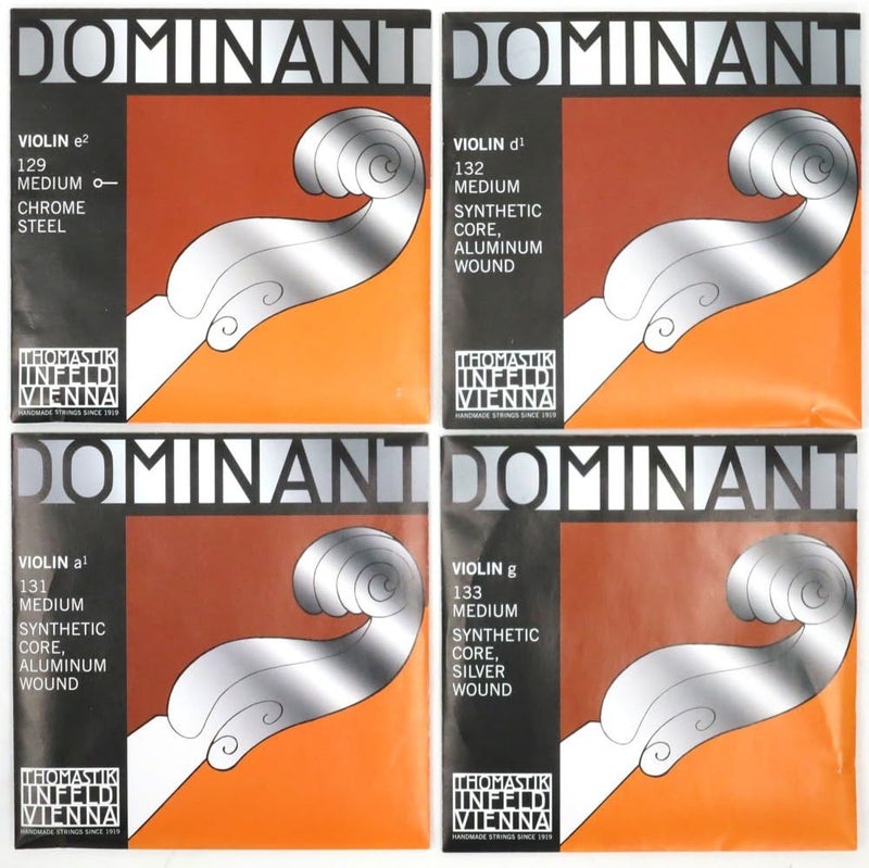 توماستيك-إنفيلد مجموعة أوتار Thomastik 135B Dominant مقاس 4/4 مع وتر E فولاذي بنهاية كرة - Image 5
