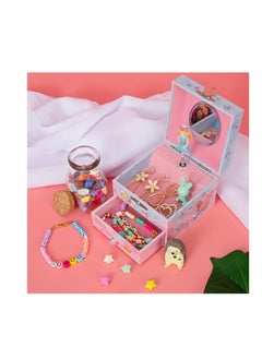 Excefore Musical Jewellery Box, Jewerly Storage Box with Pullout Drawer, Musical Jewelry Box with Handle and Ballerina, Swan Lake tune, Suitable for Birthday, Bedroom Decor  - Image 2