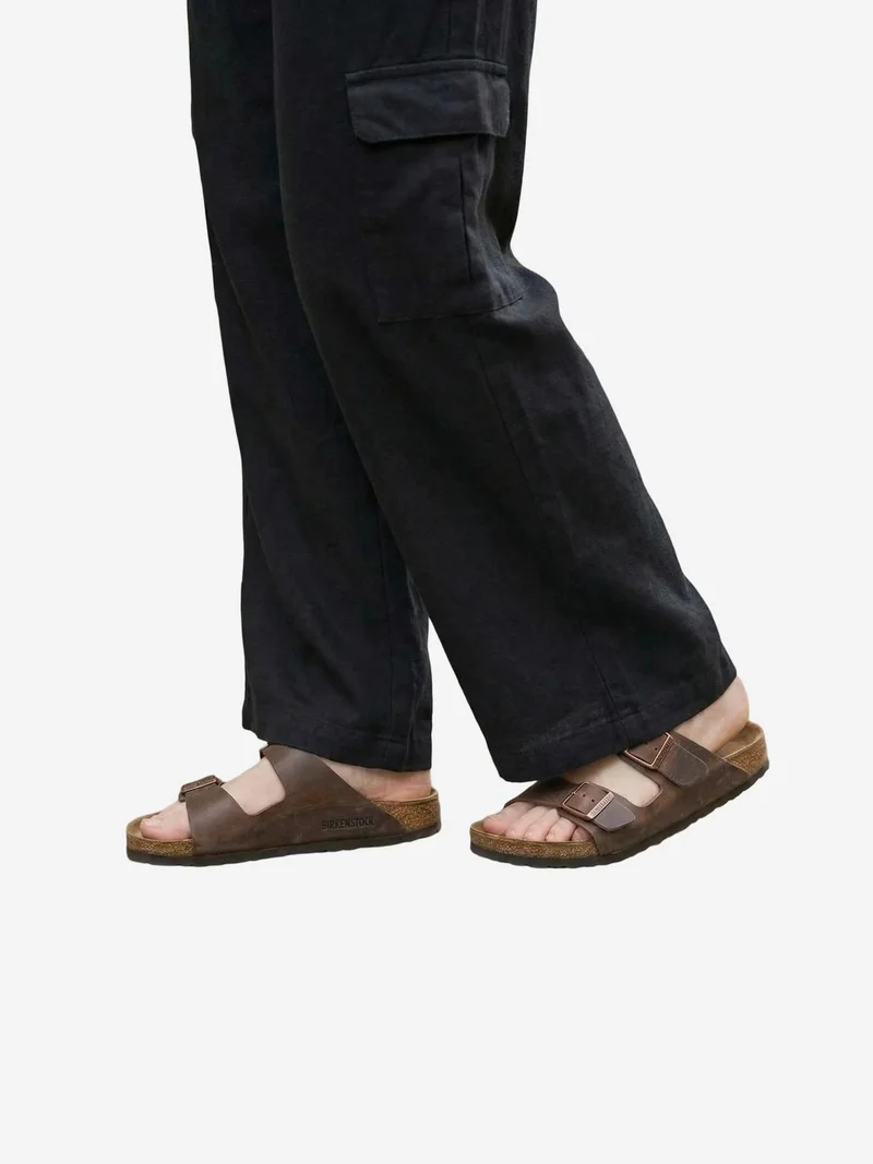 My Fashion Black MY FASHION High Waist Wide Leg Cargo Trousers for Women | Best Price UAE