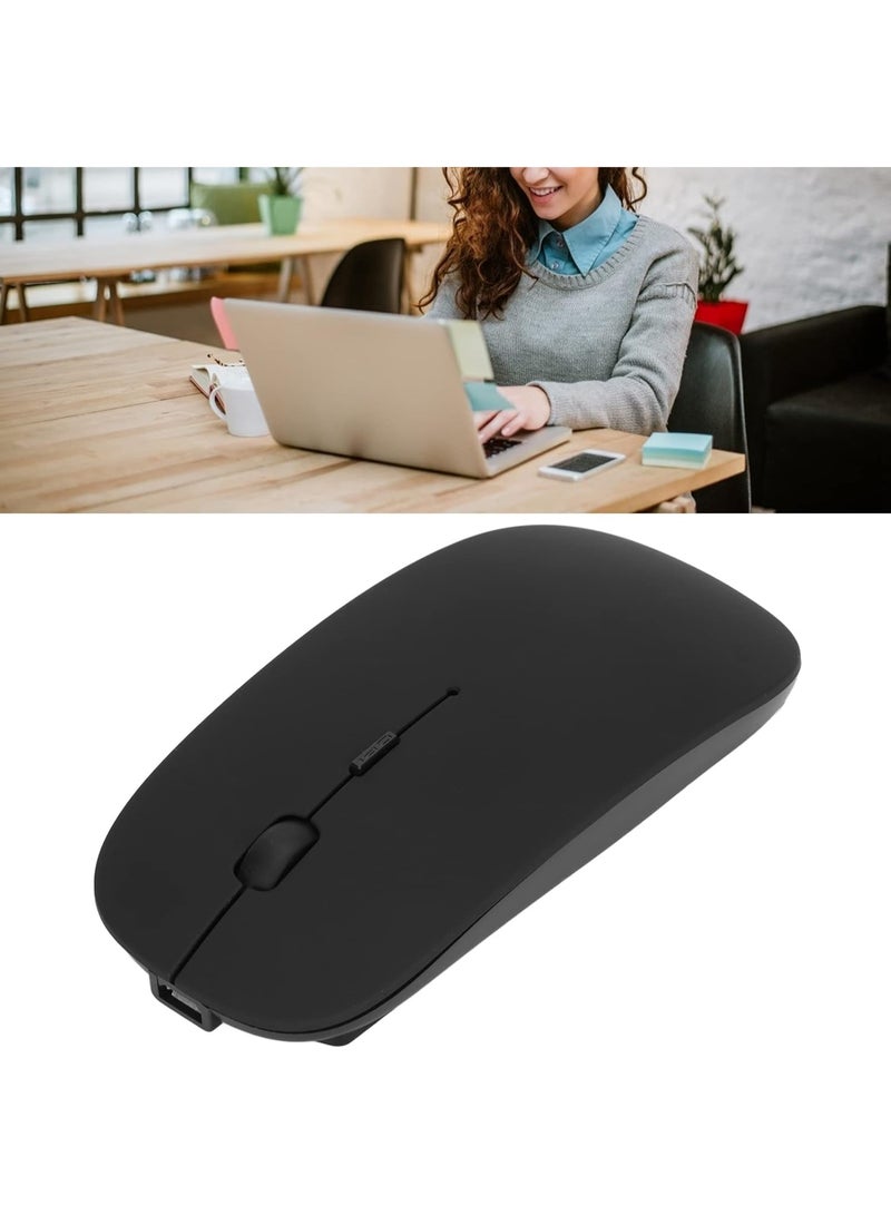 Raxoom 4 Keys Wireless Mouse, 3 Level Adjustable DPI Ergonomic Universal Mouse, 1000/1200/1600 DPI Wireless Mouse Bluetooth Office Business for Windows BLACK - Image 3