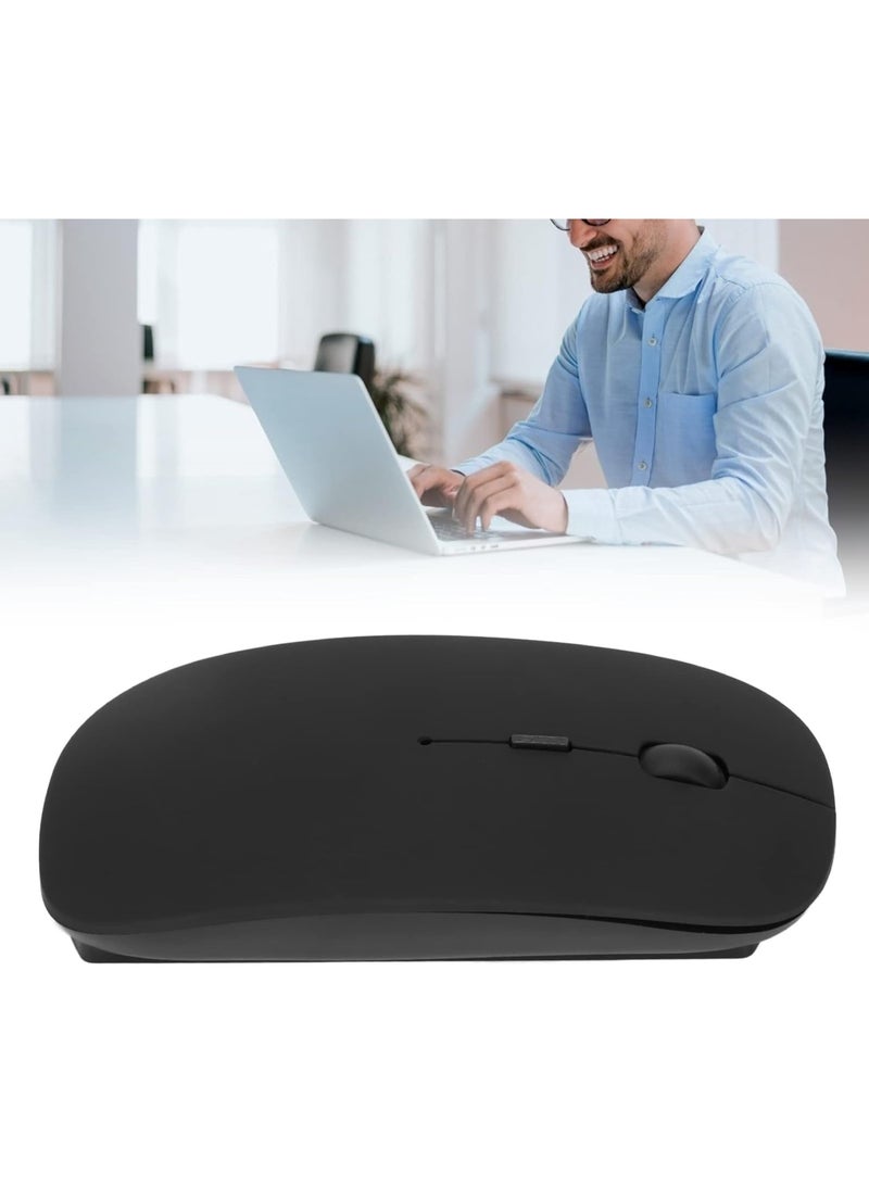 Raxoom 4 Keys Wireless Mouse, 3 Level Adjustable DPI Ergonomic Universal Mouse, 1000/1200/1600 DPI Wireless Mouse Bluetooth Office Business for Windows BLACK - Image 2