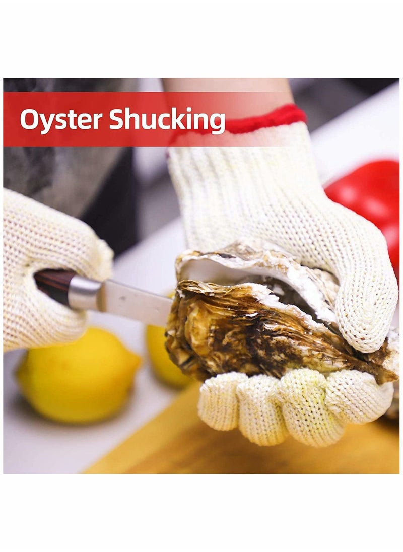 SYOSI Level 8 Cut Resistant Gloves Mandoline Gloves Reliable Cutting Gloves Food Grade for Kitchen Mandoline Slicing, Meat Cutting, Oyster Shucking (XL)  - Image 4