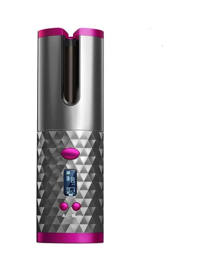 NIBEMINENT Rechargeable Automatic Hair Curler Black/Pink - Image 1
