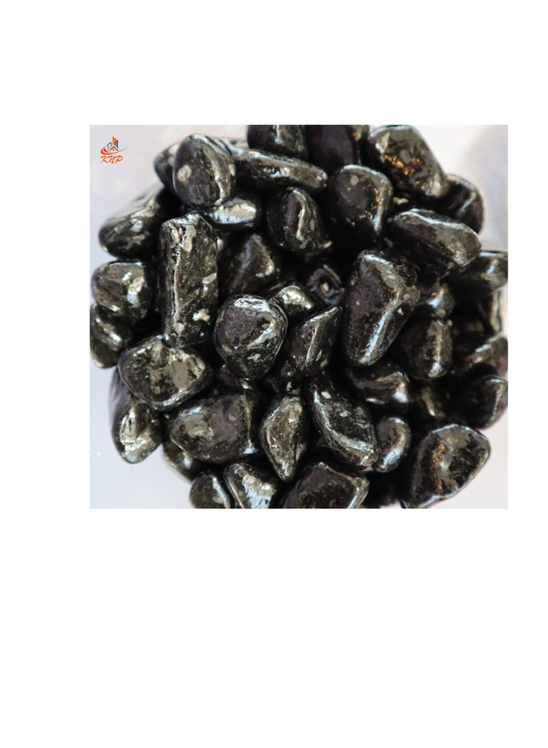 KNP Black Decorative Painted Pebbles Aquarium 10-15mm 10 kg - Image 1