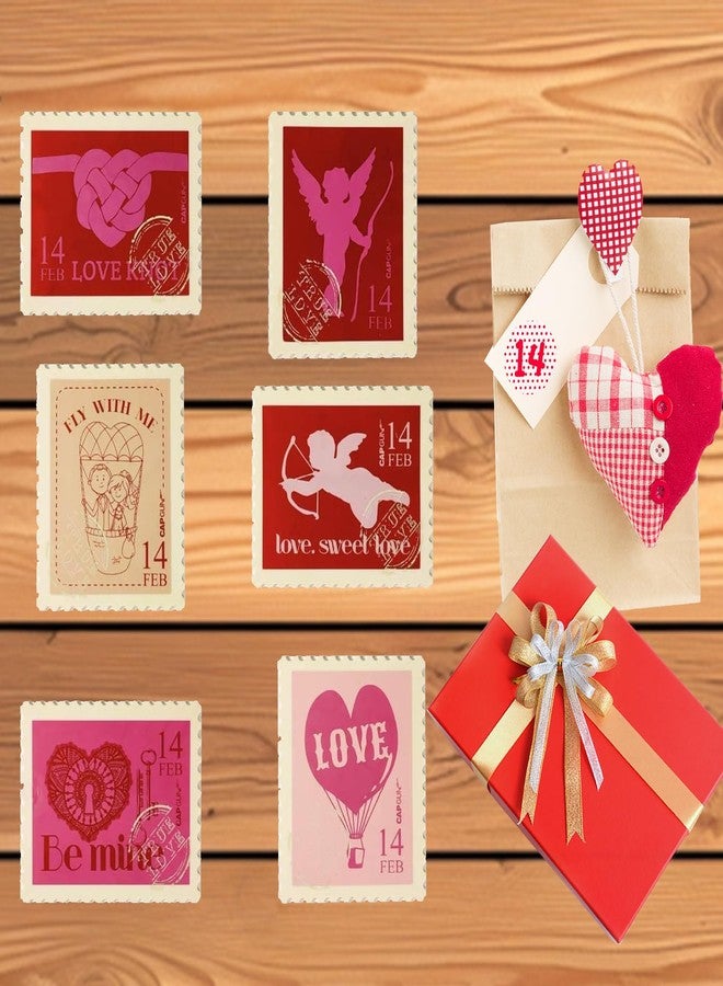 Chooseyo 6 Piece Vintage Stamp Silicone Coaster Fit for All Kinds of Cups with Vintage Gift Box,Set for Cafes, Bars, Home&Stamp Lovers Collect,Unique Coffee Table Decor & Romantic Gifts for Couples - Image 2