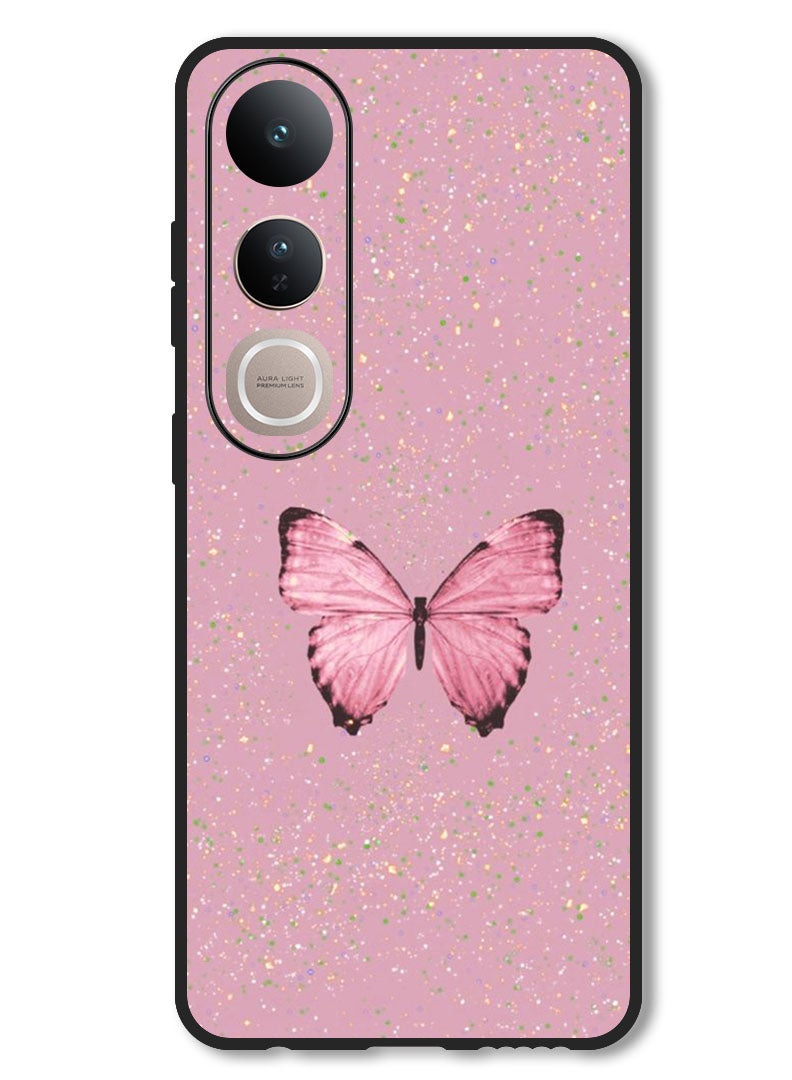 Theodor Case Compatible with Vivo V50 Lite Protection Shockproof Bumper Cover Glitter Butter 1 - Image 1
