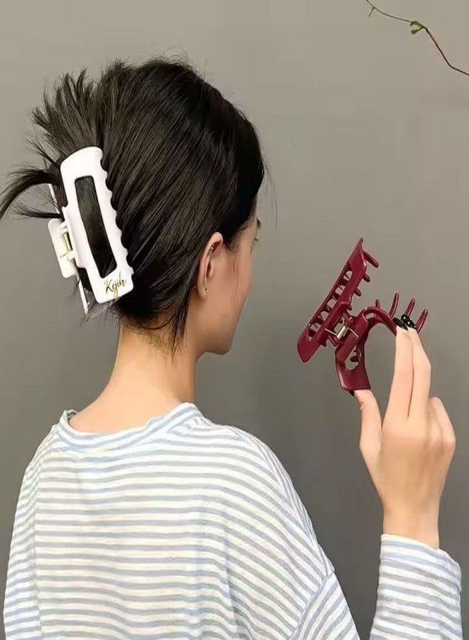 Flexible Hair Clip | Unbreakable Soft Silicone | Rapid Anticollision Hair Clips For Woman | Hair Clip For Thin Thick Hair | Big Matte Banana Clips | Durable Silicon Clip | Flexible Hair Clips | Soft Bendable Clip (Multicolor) - Image 3