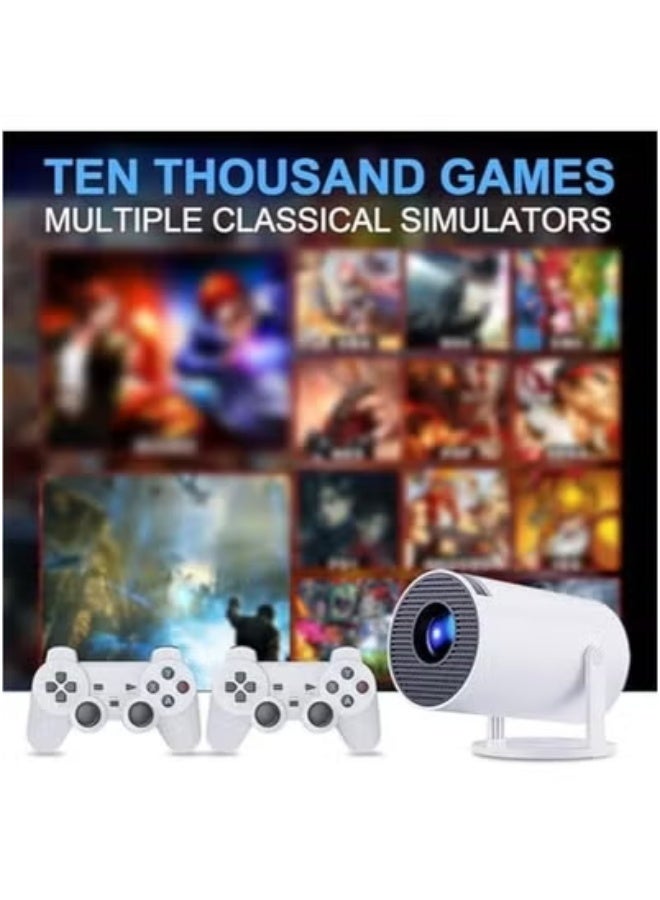 JAJEEK M300 Max Game Projector with 2 Wireless Controllers | Portable HD Video Game Projector & Home Entertainment System | Seamless Multiplayer Gameplay | P30 Max Compatible | High-Definition Visuals for Gaming, Streaming & Movie Nights | Compact & Travel-Friendly Design - Image 4