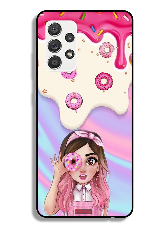 Tolwak Samsung Galaxy A32 5G Protective Case Cover Holding Donut - Image 1