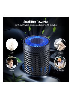 Generic Mini Car Air Purifier, with True HEPA Filter, Eliminates Odor, Small Air Purifier for Traveling, Home, Office Use, Black  - Image 3