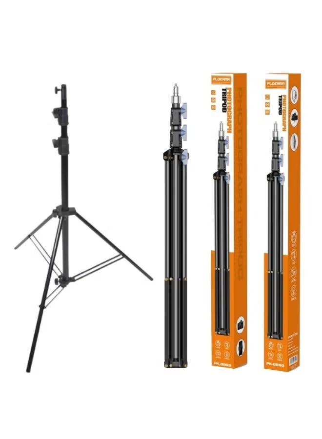 التخطيط حامل ثلاثي القوائم للكاميرا PK-8899 - حامل ثلاثي القوائم احترافي خفيف الوزن من الألومنيوم للسفر مع رأس ثلاثي الاتجاهات - Image 1