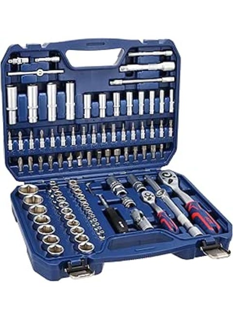 APT 1/4" - 3/8" - 1/2" Hex, Screwdriver Bit & Ratchet Socket Set