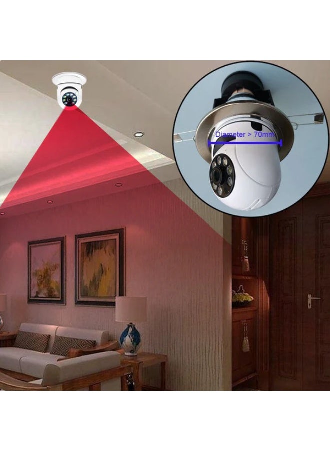 كروني كاميرا كروني Y23 Jxlcam المزودة بمصباح إضاءة IP وتتبع حركة الجسم ورؤية ليلية وكشف الحركة وصوت ثنائي الاتجاه، مناسبة للمشاهد الخارجية - Image 4