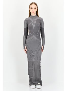 The Giving Movement Women Textured Maxi Dress, Sage Olive  - Image 1