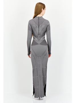 The Giving Movement Women Textured Maxi Dress, Sage Olive  - Image 4