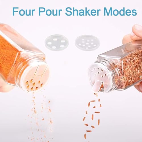 WHISKET - 100 Ml Multipurpose Spice Jars Set With Bamboo Lids | Square Spice Jars Set| Moisture-Resistant Masala, Herbs & Seasonings Storage Containers.(10) - Image 4