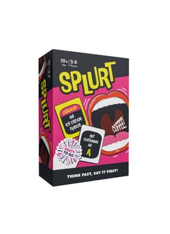 Gamewright Gamewright - Party to Go - Splurt - Think Fast, Say It First - Ages 10+, 2-8 Players  - Image 1