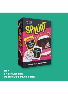 Gamewright Gamewright - Party to Go - Splurt - Think Fast, Say It First - Ages 10+, 2-8 Players  - Image 2