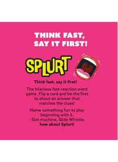 Gamewright Gamewright - Party to Go - Splurt - Think Fast, Say It First - Ages 10+, 2-8 Players  - Image 5