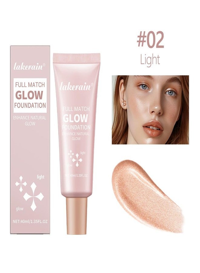 BANGFENG Natural Glow Illuminator Glotion - Glowing, Moisturizing, Lightweight Base, Multi-Purpose - Hydrating & Illuminating Makeup Highlighter for Radiant, Sun-Kissed Look (#2 Light, 1.35 Fl Oz (Pack of 1)) - Image 2