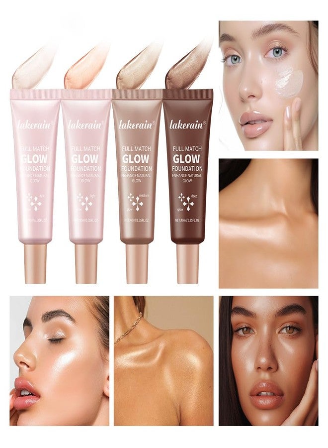 BANGFENG Natural Glow Illuminator Glotion - Glowing, Moisturizing, Lightweight Base, Multi-Purpose - Hydrating & Illuminating Makeup Highlighter for Radiant, Sun-Kissed Look (#2 Light, 1.35 Fl Oz (Pack of 1)) - Image 3