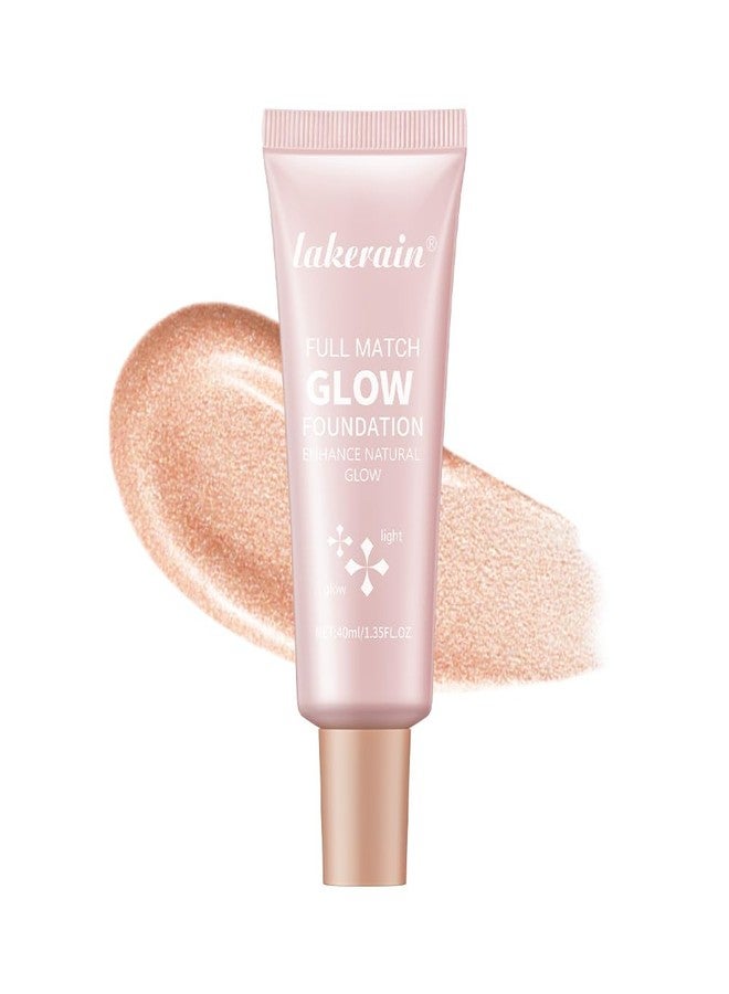 BANGFENG Natural Glow Illuminator Glotion - Glowing, Moisturizing, Lightweight Base, Multi-Purpose - Hydrating & Illuminating Makeup Highlighter for Radiant, Sun-Kissed Look (#2 Light, 1.35 Fl Oz (Pack of 1)) - Image 1