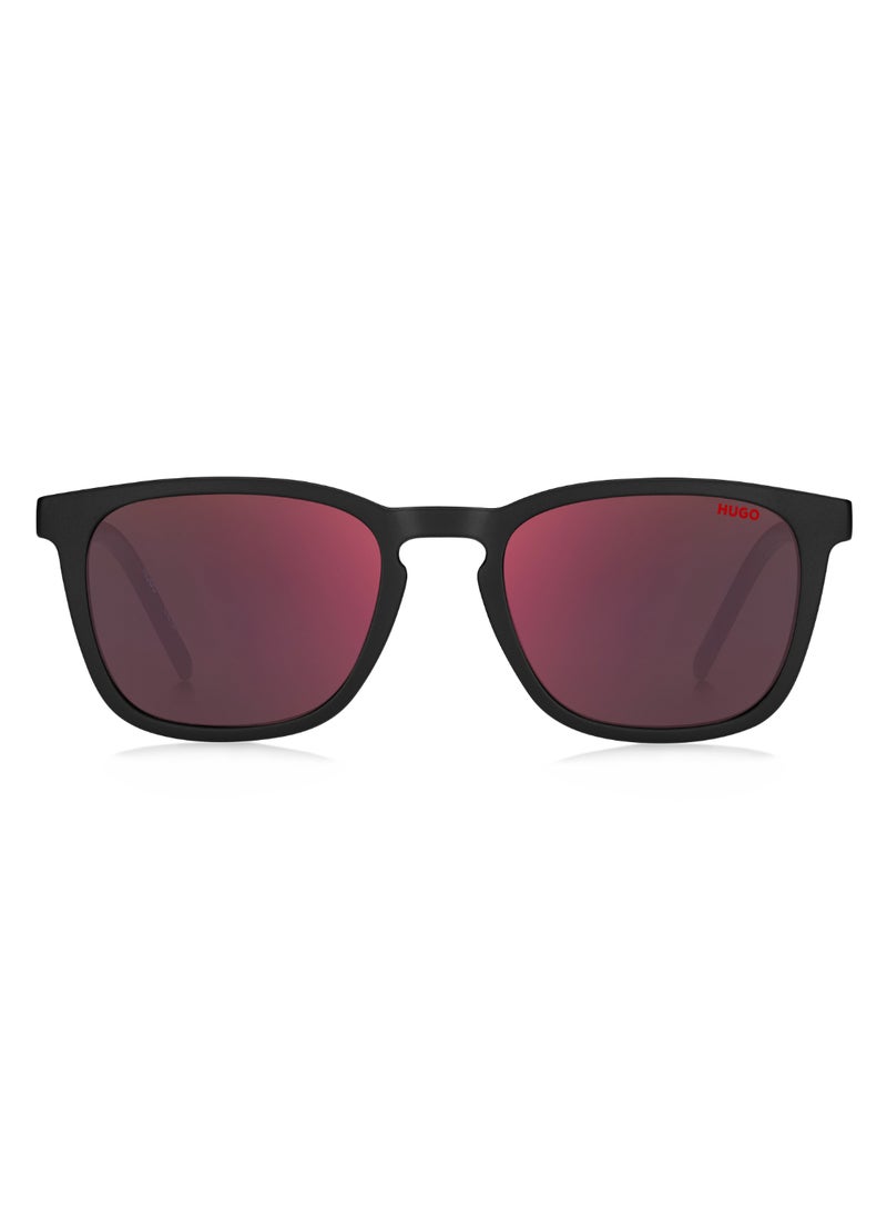 HUGO Men's Uv Protection Rectangular Shape  Sunglasses Hg 1306/S Red 42 - Lens Size: 42.1 Mm - Black - Image 3