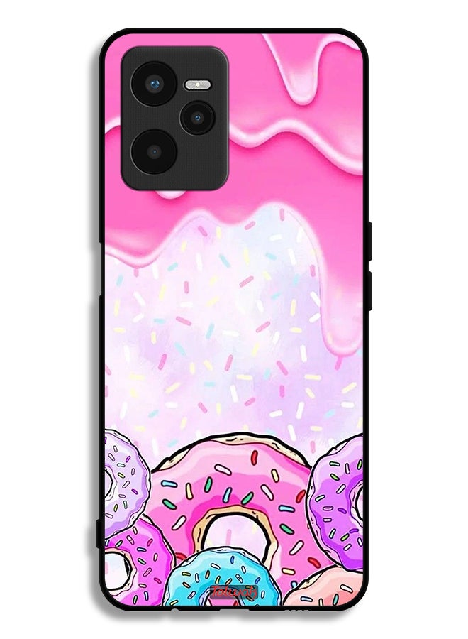 Tolwak Realme C35 Protective Case Cover Donut Colors - Image 1