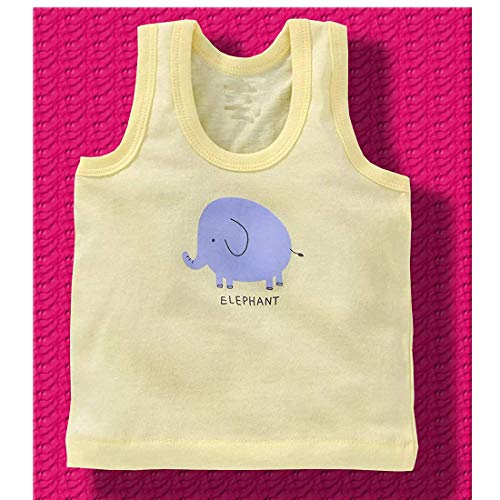 REVOLTEK Unisex Baby Cotton Relaxed Fit 6 Pcs Printed Sleeveless Vests Sando Baniyan Ganji Undershirts Tank-Tops, Assorted, 3-6 Months - Image 5
