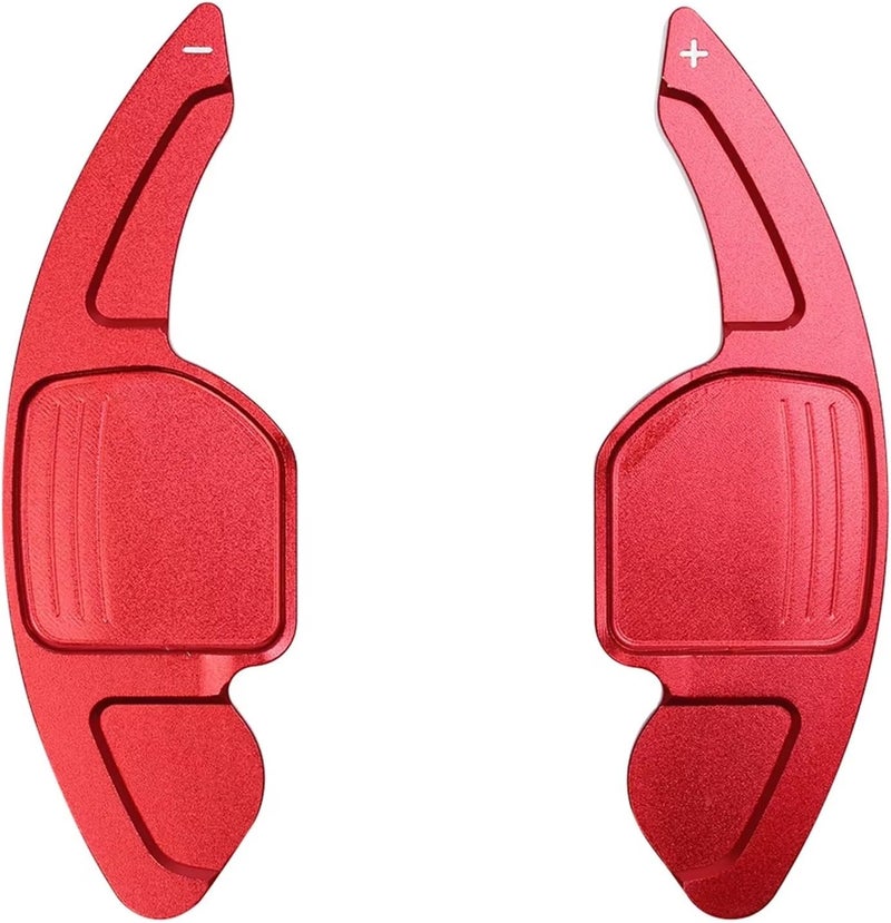 Paddle Shifter Replacement for TT TTS 2011-2014 S6 C7 for S7 S8 Q3 2013-2016 2017 Q7 2011-2015 Car Steering Wheel Paddle Shift Extend Extension Shifter(Black)(Red) - Image 1