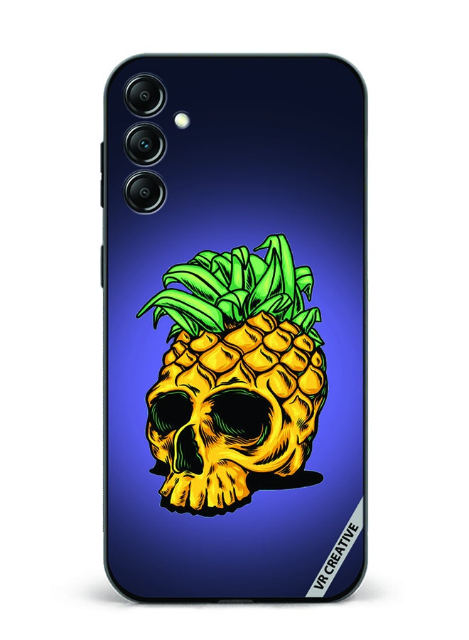 VR CREATIVE Protective Case Cover For Samsung Galaxy A14 5G/A14 Pineapple Skull Design Multicolour - Image 1