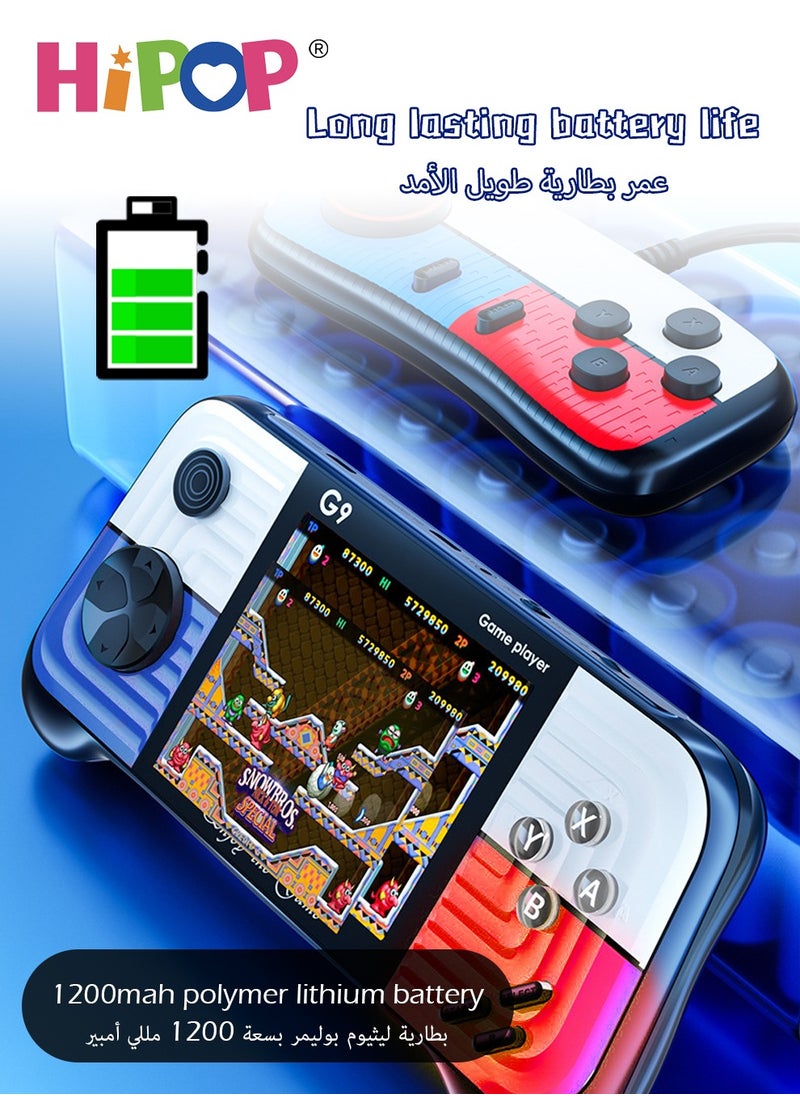 HIPOP 666 In 1 Handheld Game Console with one Gamepads,3-Inch HD Screen Retro Games,G9 Model Handheld Game Console for Kids  - Image 4