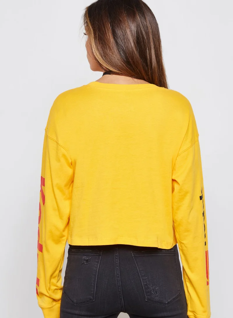 FOREVER 21 Kodak Cropped Sweatshirt