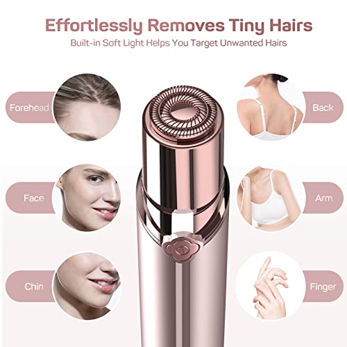 gurelax Facial Hair Removal for Women, Rechargeable Painless Facial Hair Remover for Face, Lip, Chin with a Velvet Bag - Image 2
