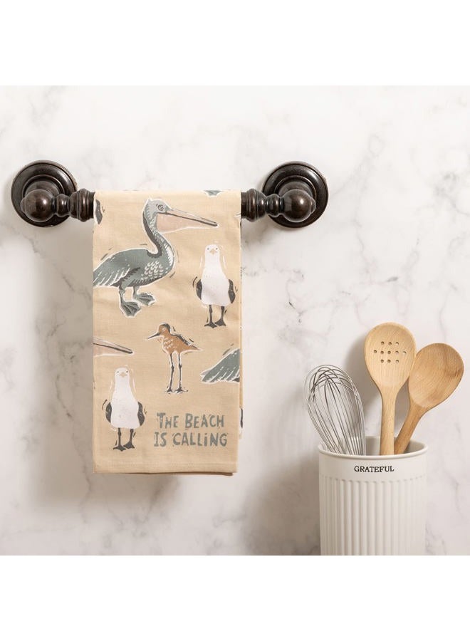 Primitives by Kathy Kitchen Towel - The Beach is Calling - Image 2