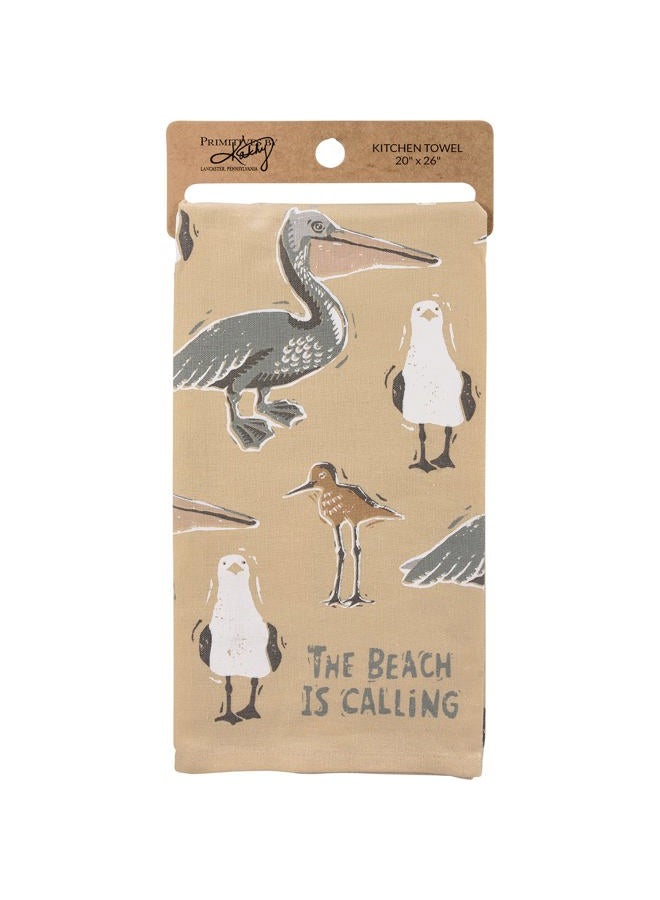 Primitives by Kathy Kitchen Towel - The Beach is Calling - Image 4