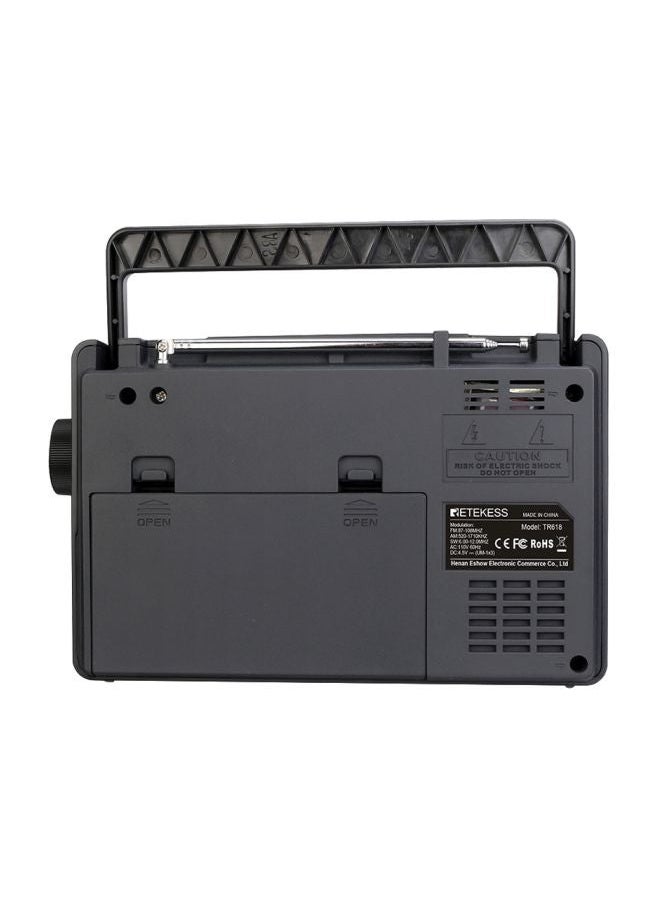 NIBEMINENT Portable FM Radio TR618 Dark grey  - Image 2