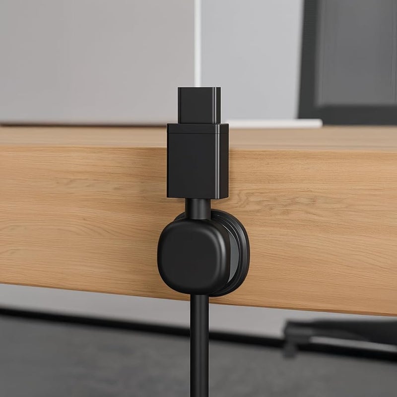 Black Adhesive Spring Clamps 12 Pcs Cable Organizer Clips For USB C Wires Desk Home Office Cord Management - Image 5