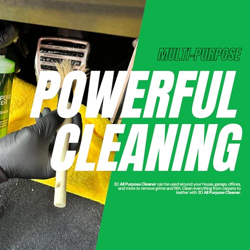 3D منظف شامل 3D – منظف سيارات عالي الأداء للداخل والخارج للفيبر، الجلد، البلاستيك، القماش، السجاد والمزيد - 16 أونصة - Image 3