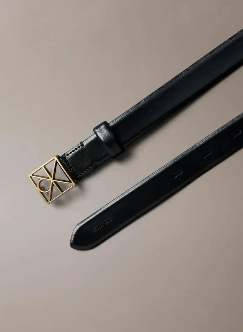 CALVIN KLEIN Split Leather Logo Belt